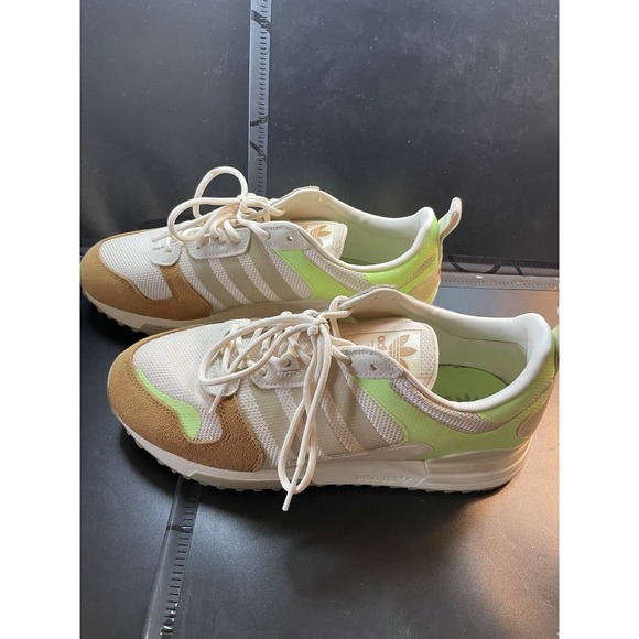 Adidas Men's ZX 700 HD Sports Shoes | 10.5M Men | $110.00 | Gold Suede And Neon - Picture 1 of 8